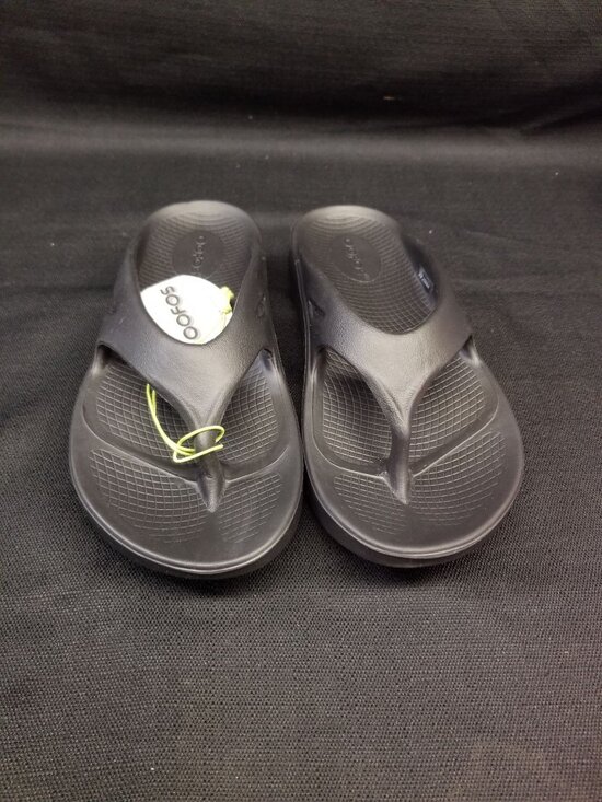 OOFOS Men\'s OOriginal Sandal Recovery Thong Black Size 10 NEW WITH TAGS! main image 8